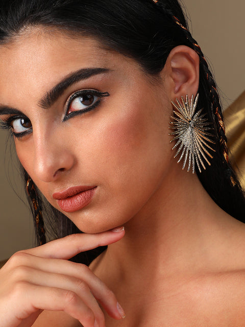 Pack Of Gold-Plated Drop Earrings