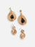 Pack Of Gold-Plated Drop Earrings 