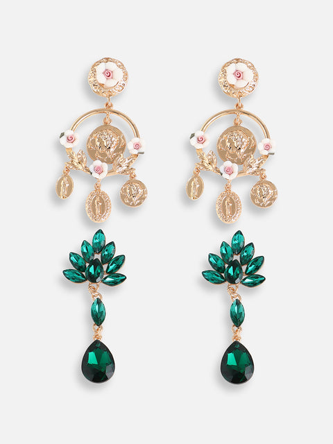 Pack Of Gold-Plated Drop Earrings 