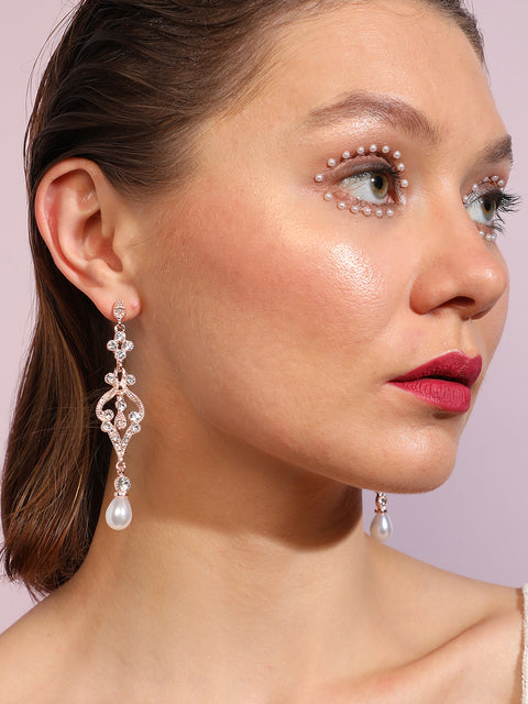 Pack Of Gold-Plated Drop Earrings