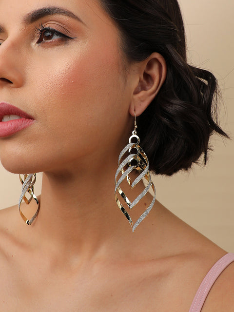 Pack Of Gold-Plated Drop Earrings