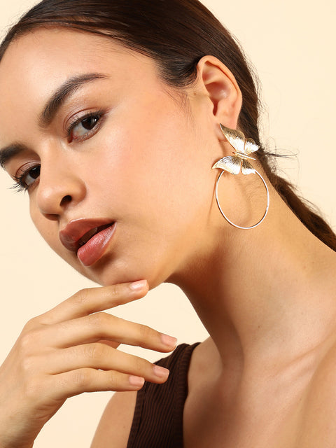 Pack Of Gold-Plated Drop Earrings