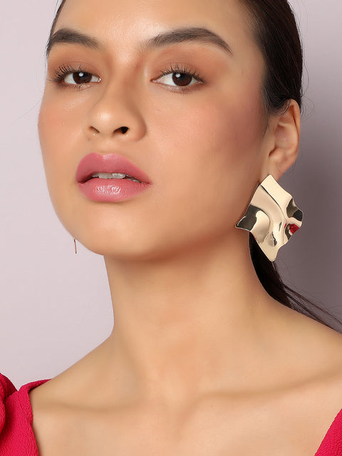 Pack Of Gold-Plated Drop & Stud Earrings