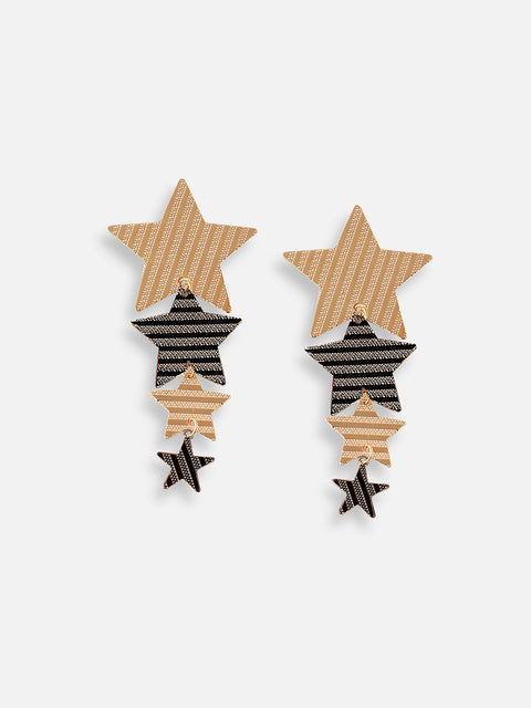 GOLD PLATED PARTY DESIGNER DROP EARRING FOR WOMEN