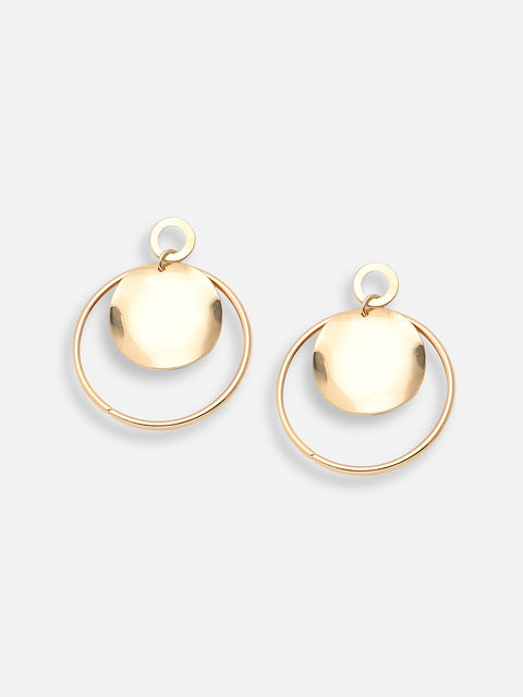 GOLD PLATED PARTY DESIGNER DROP EARRING FOR WOMEN