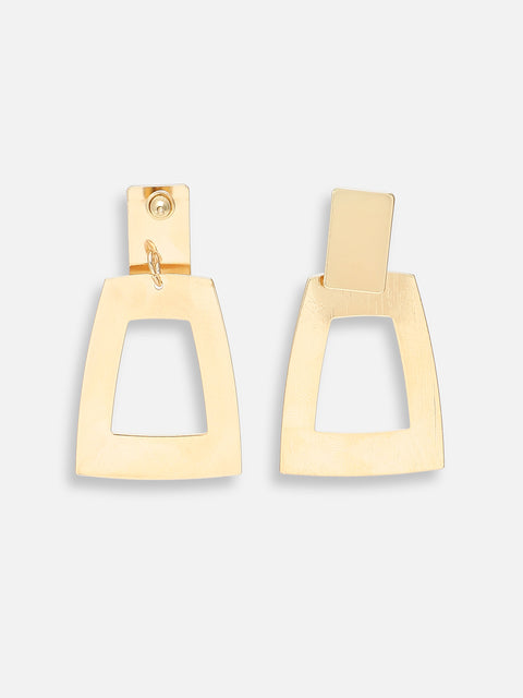 GOLD PLATED PARTY DESIGNER DROP EARRING FOR WOMEN