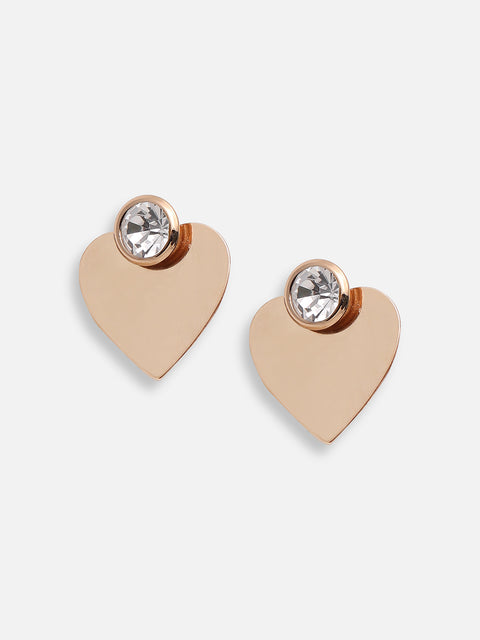 GOLD PLATED PARTY DESIGNER STONE DROP EARRING FOR WOMEN