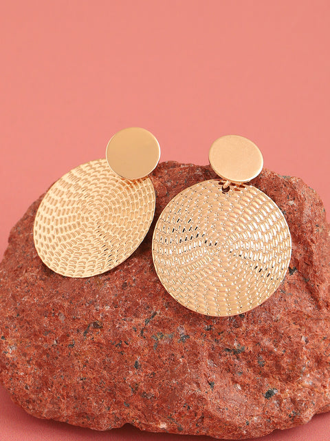 GOLD PLATED PARTY DESIGNER DROP EARRING FOR WOMEN