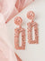 ROSE GOLD PLATED PARTY DESIGNER DROP EARRING FOR WOMEN