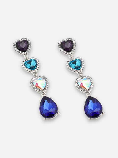 Lustrous Silver Drop Earrings