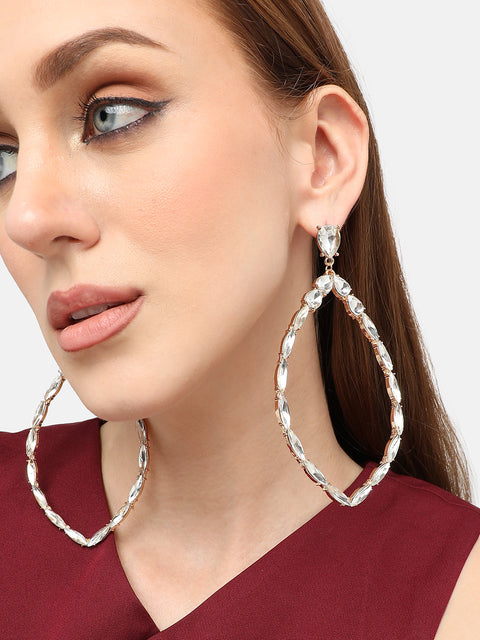 Crystal Cascade Drop Earrings
