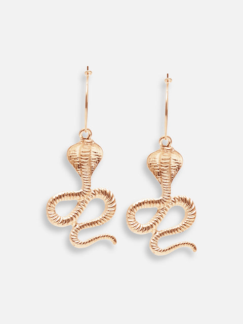 GOLD PLATED DESIGNER DROP EARRING