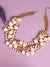 Gold Plated Pearls Party Necklace
