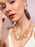 Gold Plated Designer Party Necklace and Earring Set