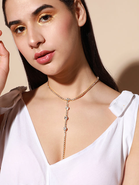 Silver Plated Designer Party Necklace