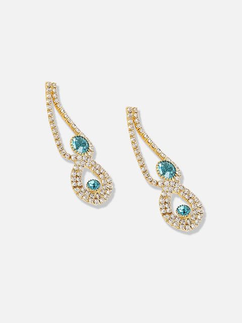 Silver Plated Designer Stone Party Necklace and Earring Set