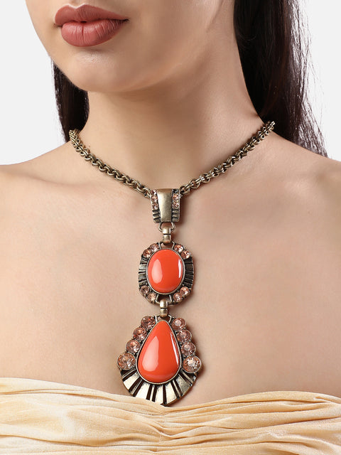 Saffron Statement Necklace