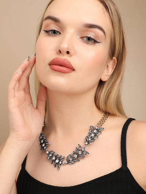 Gemstone Cluster Necklace