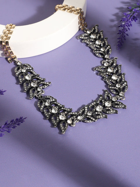 Gemstone Cluster Necklace