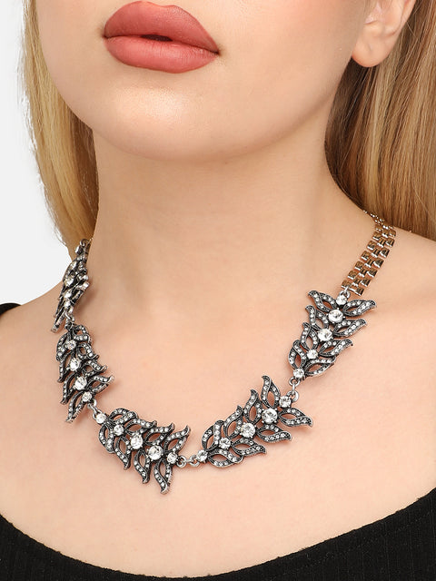 Gemstone Cluster Necklace