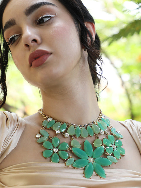 Jade Floral Necklace