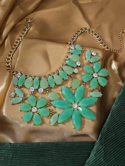 Jade Floral Necklace