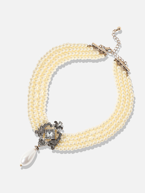 Pearl Drop Layered Necklace