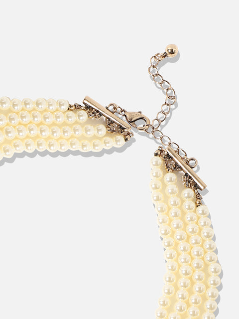 Pearl Drop Layered Necklace