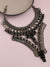 SILVER PLATED PARTY DESIGNER STONE STATEMENT NECKLACE FOR WOMEN