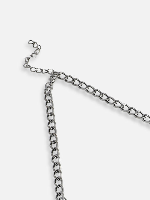 GOLD PLATED PARTY DESIGNER STONE STATEMENT NECKLACE FOR WOMEN