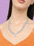 Silver Plated Designer Stone Party Necklace For Women