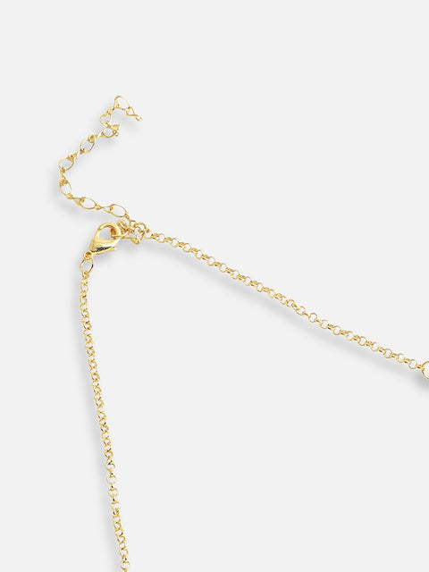 Gold Plated Designer Stone Party Necklace For Women