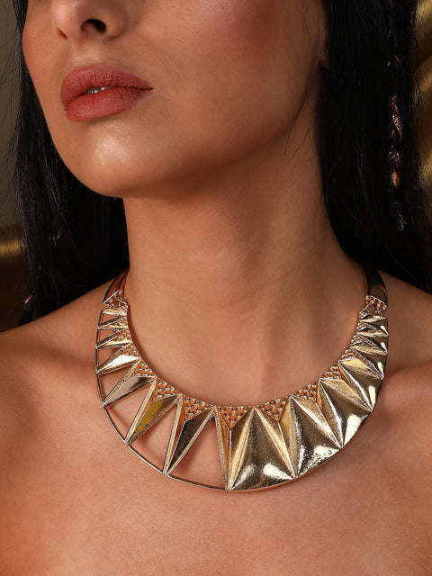 Gold Plated Designer Party Necklace