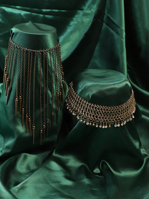 Pack Of Gold-Plated Necklaces