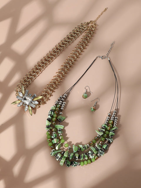 Pack Of Gold-Plated Necklaces