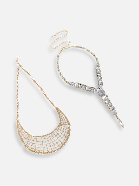 Pack Of Gold-Plated Necklaces 