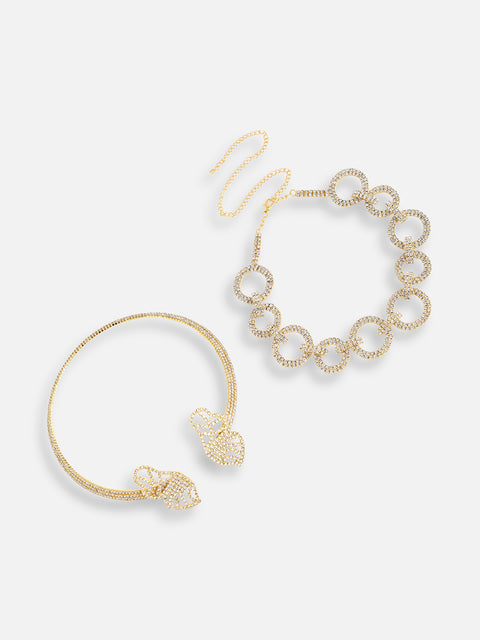 Pack Of Gold-Plated Necklaces 