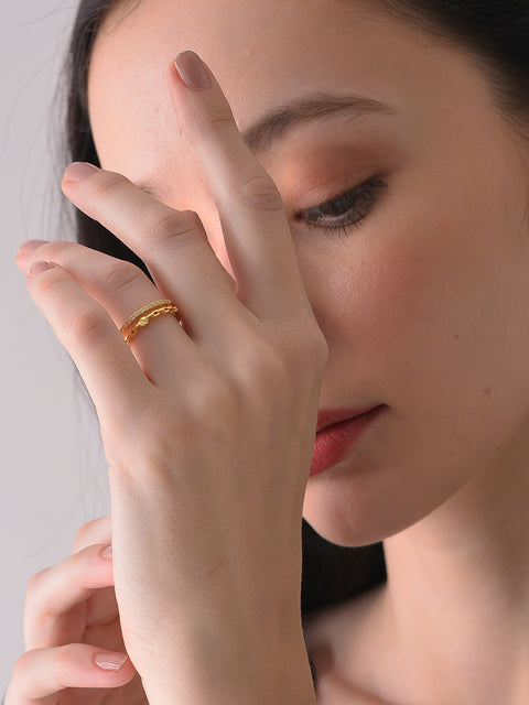 Pack Of Contemporary Rings
