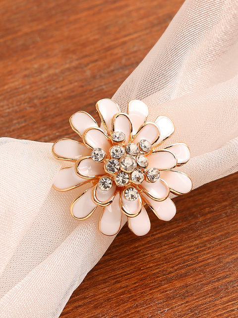 GOLD PLATED PARTY DESIGNER STONE RING FOR WOMEN