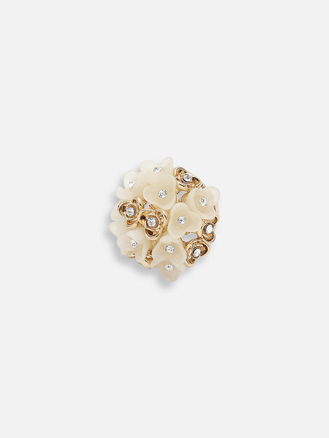 GOLD PLATED PARTY DESIGNER STONE RING FOR WOMEN