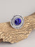 GOLD PLATED PARTY DESIGNER STONE RING FOR WOMEN