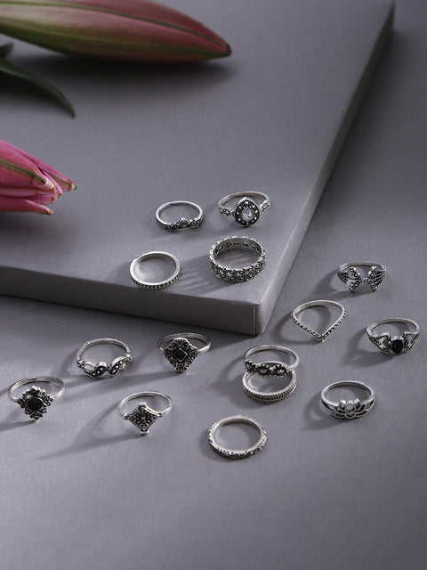 DESIGNER SET OF 15 RINGS