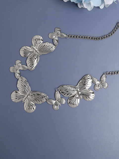 Silver Plated Designer Party Waist Chain For Women